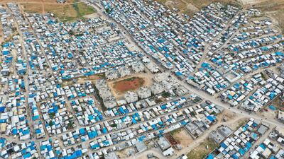 Qah refugee camp in Idlib, Syria. NGOs and international groups are struggling to maintain a basic level of humanitarian aid to the country. EPA
