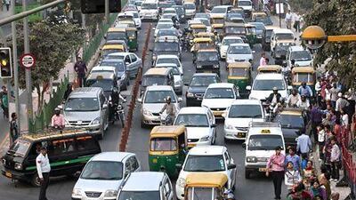 Traffic in New Delhi. Sales potential drove car makers to India, but a slowing economy has ground demand to a halt. Prashanth Vishwanathan / Bloomberg