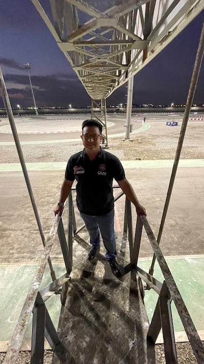 Syed Ovais Naqvi sought design inspiration from the Dubai Kartdrome. Photo: Shahzad Sheikh