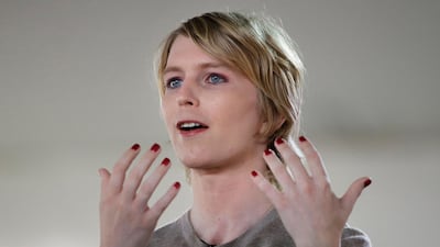 Chelsea Manning speaks during the Nantucket Project's annual gathering in Nantucket in 2017. AP