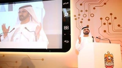 Sheikh Mohammed bin Rashid, Vice President and Ruler of Dubai, announced a new "government vision of the future" on Twitter yesterday following a meeting with 1,000 government officials. Courtesy WAM