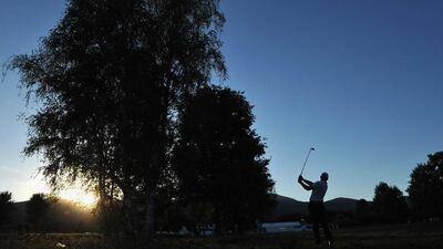 Lee Slattery of England plays a shot during the first round of the BMW Italian Open at Royal Park Golf and Country Club in Turin, Italy. Stuart Franklin / Getty Images