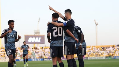 Cristiano Ronaldo scored as Al Nassr defeated Al Wasl 4-0 on Sunday. EPA