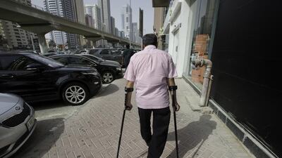 A reader says that many pavements are too difficult to negotiate. Jaime Puebla / The National