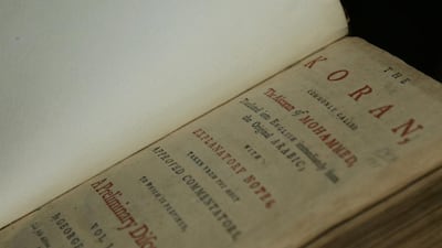 The Quran once owned by Thomas Jefferson. Haraz N Ghanbari / AP Photo