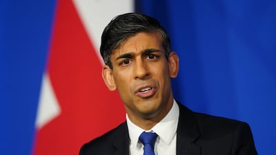 Rishi Sunak’s authority has been openly challenged for the first time since he became Prime Minister. AFP