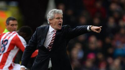 Stoke City’s Manager Mark Hughes during the English Premier League soccer match between Stoke City and Chelsea at the Britannia Stadium in Stoke, Britain, 22 December 2014. EPA/NIGEL RODDIS