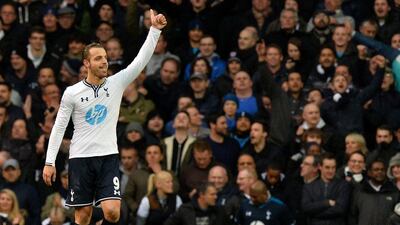 Roberto Soldado reacts after his goal against Cardiff on Sunday. Ben Stansall / AFP