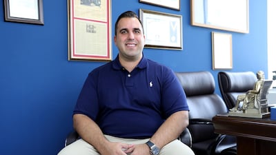 Peter Davos, founder of Hale Education Group, is helping UAE students pursue academic goals in the United States. Pawan Singh / The National