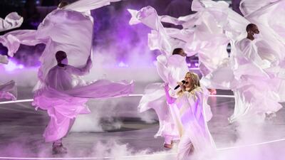 Ellie Goulding performs at the Expo 2020 opening ceremony. Photo: Expo 2020 Dubai