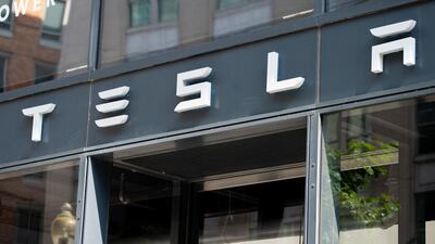 Tesla shares capped the worst week since February 2016 amid fresh fears about the future of the electric car-maker. (Photo by SAUL LOEB / AFP)