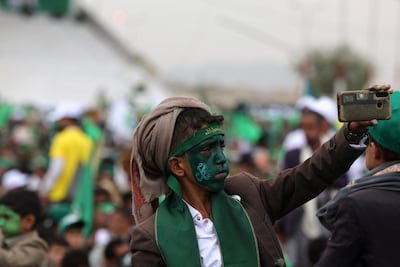 A boy with his face painted attends a rally held by Houthi rebels to mark the Prophet Mohammed's birthday, in Sanaa, Yemen. Reuters