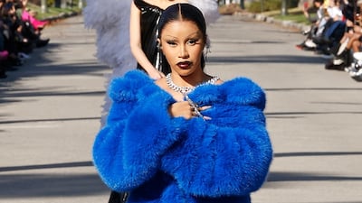 Cardi B walks for Balenciaga in Los Angeles and subsequently loses more than 130,000 followers on Instagram. Photo Balenciaga