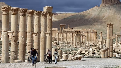 Lady Hester Stanhope assembled an expedition led by Bedouin to Palmyra in the Syrian desert, making her the first European woman to see Zenobia’s kingdom. Joseph Eid / AFP
