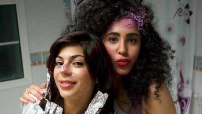 Rima Iskandarani and Frial Abdelrazek hosted Comedy Central Arabia's sketch show 'Bad Snappers'. Courtesy Comedy Central