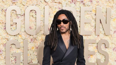 Musician Lenny Kravitz in Alexander McQueen. EPA