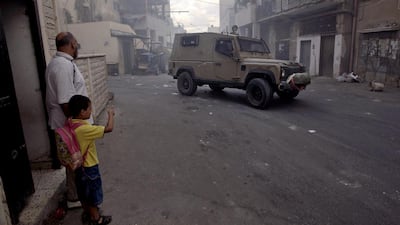 The Israeli army raided the Jenin refugee camp in the West Bank on Tuesday, killing a Palestinian man. Mohammed Ballas / AP Photo