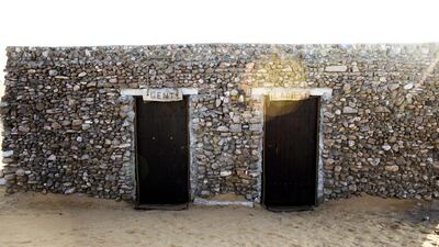 A big draw for customers is dinner in a traditional Bedouin camp site. Seen here are the toilets which are also built in a traditional style. Lee Hoagland / The National