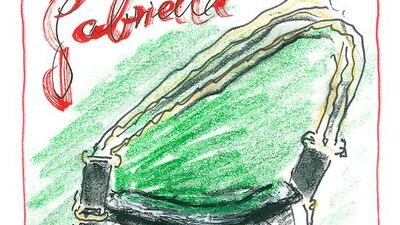 Karl Lagerfeld's sketch of Chanel's new Gabrielle bag. Courtesy Chanel