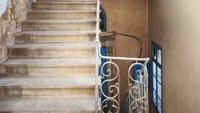 The entrance steps: the renovation is still ongoing. Courtesy of Colombe Clier