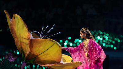 A cultural performance during the opening ceremony. Photo: Expo 2020 Dubai