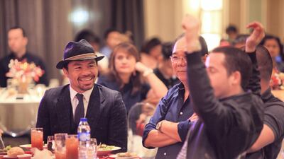 Jake Verzosa for The National attends the Christmas party. Jake Verzosa for The National