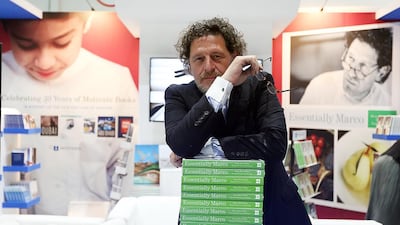 British celebrity chef Marco Pierre White at the Abu Dhabi International Book Fair. Satish Kumar / The National