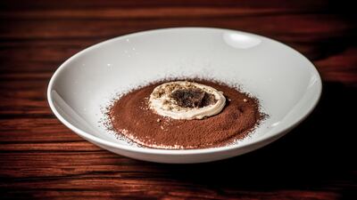 Tiramisu: handmade savoiardi biscuits, coffee, mascarpone cream and cocoa powder; Dh20 from Roberto’s