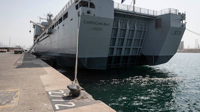 The ship has been described as the Swiss Army knife of the seas and is capable of supporting UK Royal Navy mine-sweeping operations in the Gulf.