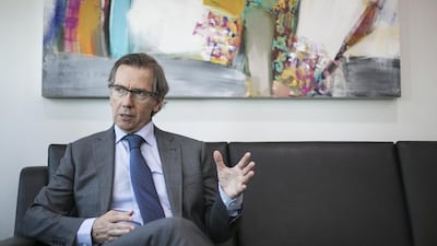 Bernardino Leon says he shares the principles and values on which the Emirates Diplomatic Academy is based. Mona Al Marzooqi / The National