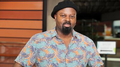 Author Ben Okri launched his new book Tiger Work at Expo City Dubai’s Terra Auditorium at the first Connecting Minds Book Club. Photo: Pawan Singh / The National
