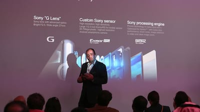 Izzat Kittaneh, the business director for Middle East and Africa of Sony, discusses the Xperia Z2. Pawan Singh / The National