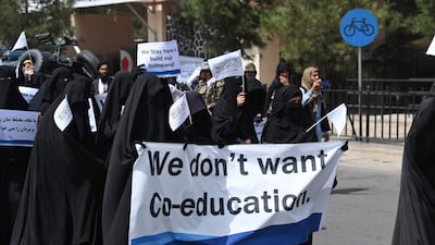 Militant leaders announced last week that women in the country will be permitted to study at university but only in classrooms where gender is separated, and while wearing Islamic dress. AFP