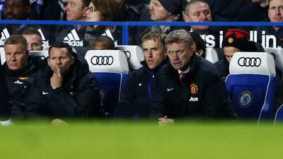 David Moyes' United side fell 14 points off Arsenal's title pace on Sunday. Eddie Keogh / Reuters