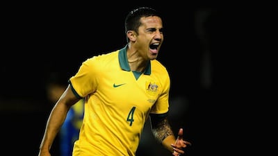 Tim Cahill is now Australia's all-time leading goal-scorer in international play. Jamie McDonald / Getty Images