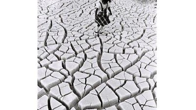 Uzma Ali plays on waste ground in Abu Dhabi circa 1976. Shaukat Ali / Al Ittihad