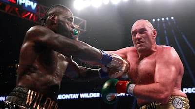 Deontay Wilder in action against Tyson Fury. Reuters