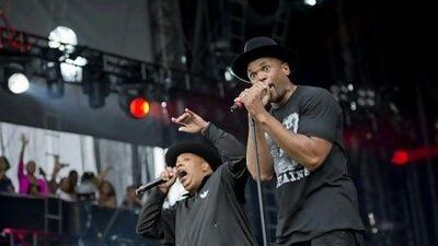 Run DMC perform at the Made In America music festival Philadelphia. Drew Gurian / AP