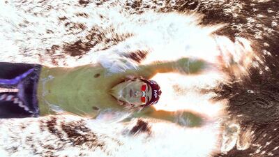A picture taken with an underwater camera shows USA's Michael Phelps competing in the men's swimming 4x100m medley relay final at the Rio 2016 Olympics. Francois-Xavier Marit / AFP / August 13, 2016