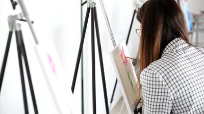 You can enjoy a coffee while you paint. Chris Whiteoak / The National