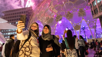 Mothers are being celebrated on Arab Mother's Day at Expo 2020 Dubai on March 21, 2022. Photo: Expo 2020 Dubai
