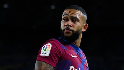 Memphis Depay 7 - The sparse crowd chanted his name. shot over early on. An attempted overhead kick summed up Barça’s night – the ball sailed over him and he didn’t connect. Did connect with a shot after an hour but it went over. Isolated. Getty Images