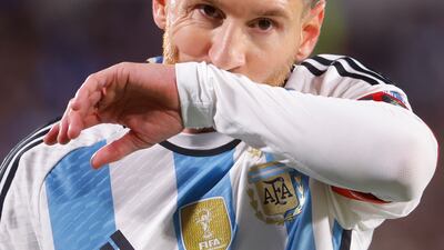 Lionel Messi of Argentina was introduced as a second-half substitute for Julian Alvarez. AP
