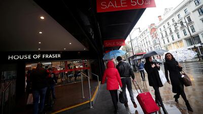 House of Fraser in central London. The chain is scrabbling for a new backer to survive. Reuters