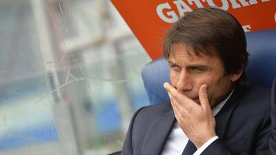 Antonio Conte led Juventus to a Serie A title this season, but disappointing results in Europe. Andreas Solaro / AFP