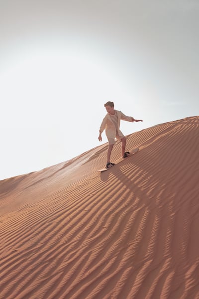 Activities including sandboarding, camel expeditions and archery are on offer. Photo: Aldhafra Resort, Vignette Collection by IHG