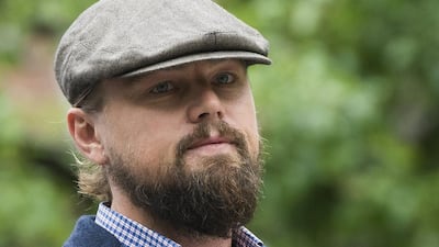 Leonardo DiCaprio attends the Solutions Project garden party at La Plaza Cultural in New York. Charles Sykes / Invision / AP Photo