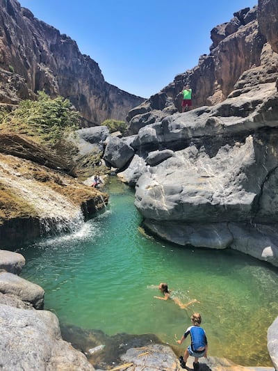 Oman is the curious explorer’s haven with an abundance of hiking and canyoning routes. Courtesy Emirates Canyoneering Club