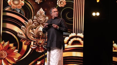 Actor Nassar on stage