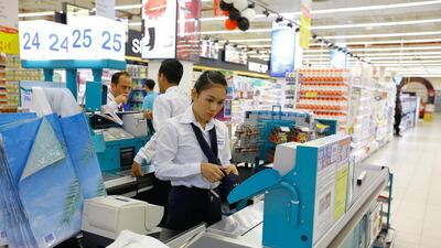 Mobile points of service, automated checkout and RFID checkout are some of the technologies that can replace traditional cash tills. Victor Besa for The National